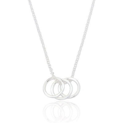 Loella Circles Necklace - Sterling Silver