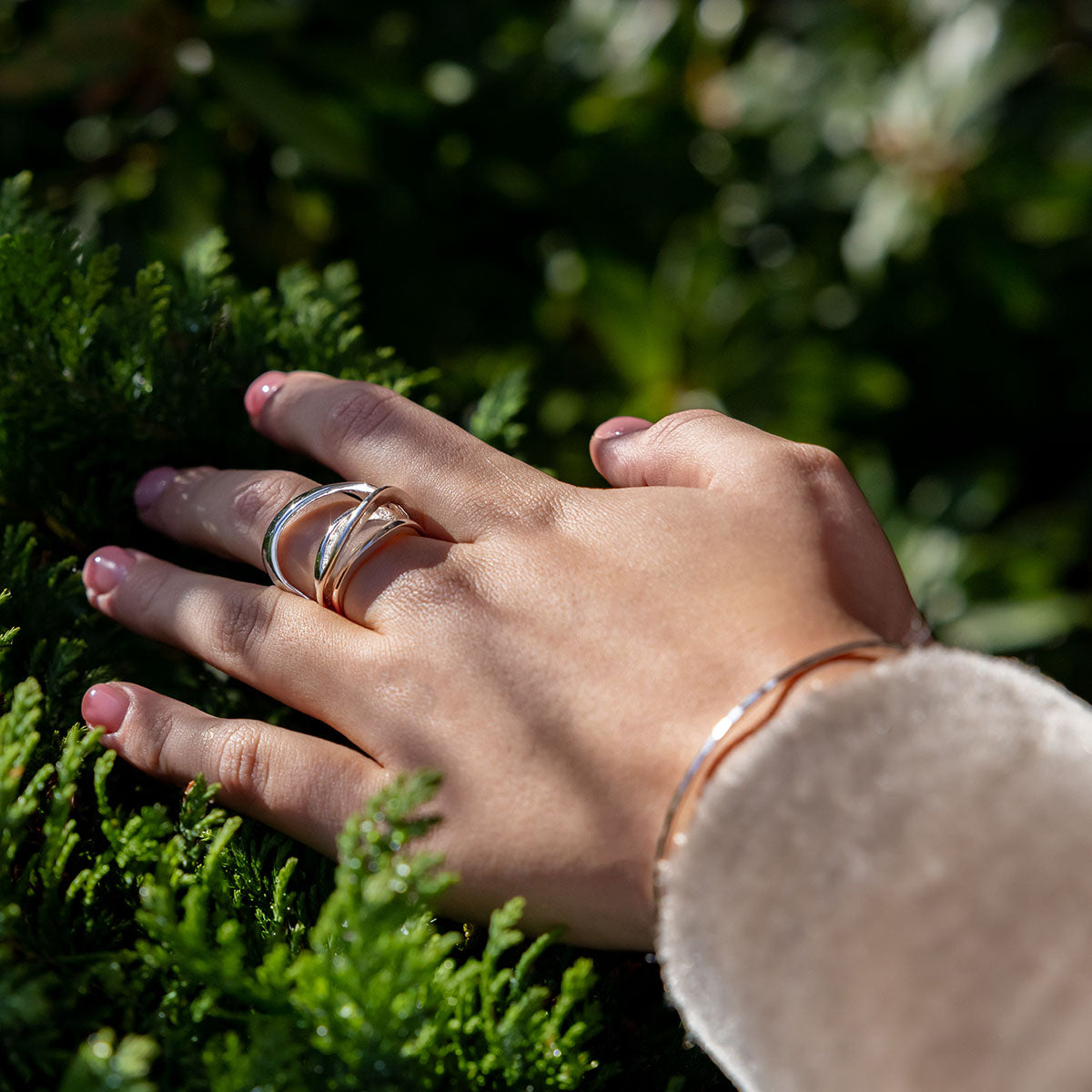 Silver statement sale ring