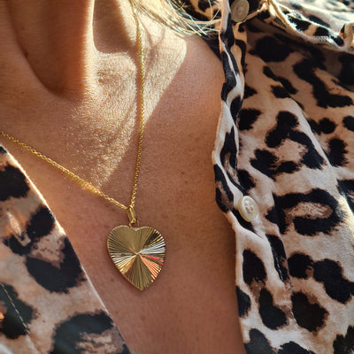Willa Gold Heart Necklace 