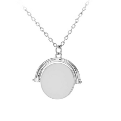 Adria Silver Spinner Necklace