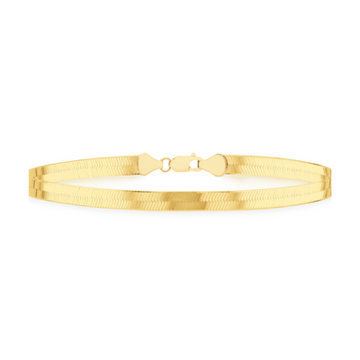 Adya Gold Slim Herringbone Bracelet
