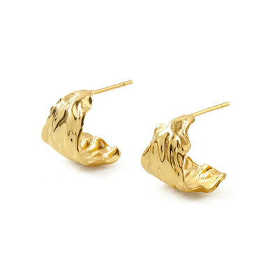 Arabella Gold Half Hoop Earrings