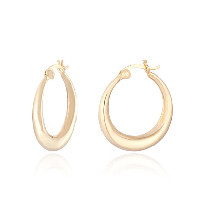 Calista Gold Creole Hoop Earrings