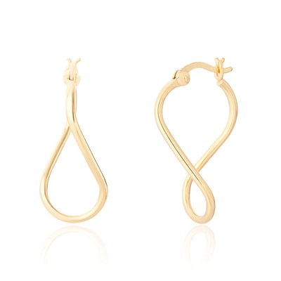 Cleo Gold Twist Hoop Earrings 