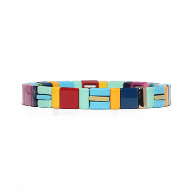 Colour Crush Multicoloured Tile Bracelet
