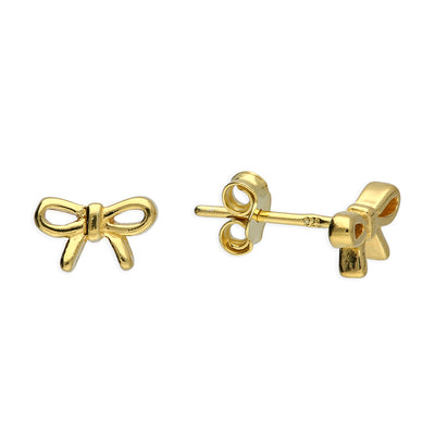 Ella Mini Gold Bow Studs
