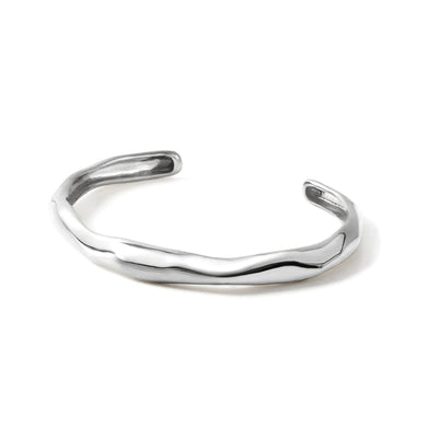 Elya Silver Chunky Organic Cuff