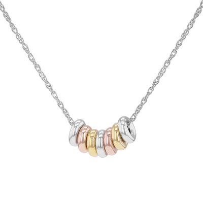 Emi Mixed Metal Rings Necklace