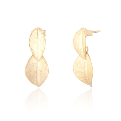 Indie Gold Leaf Drop Earrings