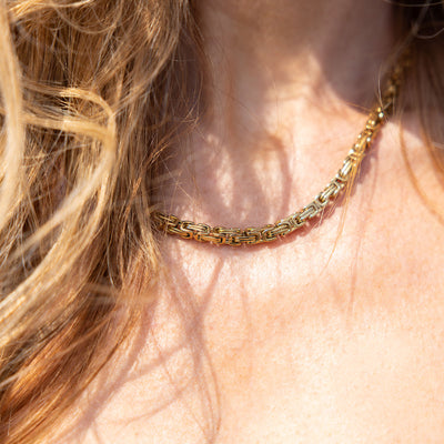 Liga Chunky Gold Link Chain Necklace