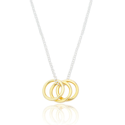 Loella Mixed Metal Circles Necklace