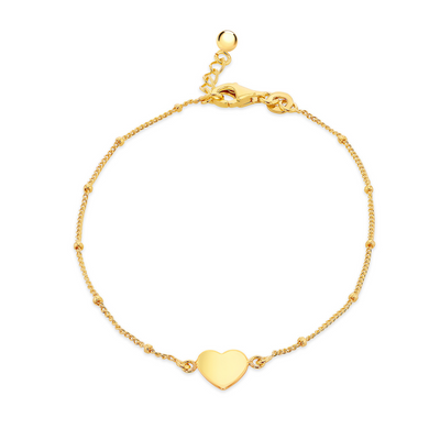 Mae Gold Heart Bracelet