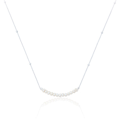 Ottilie Silver Pearl Necklace