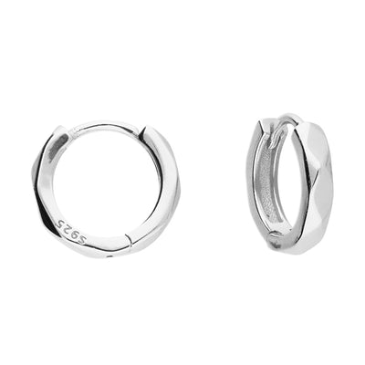 Paris Silver Prism Huggies