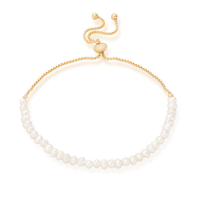 Romie Gold Pearl Friendship Bracelet