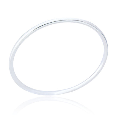 Yara Plain Silver Bangle