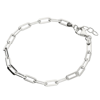 Dani Silver Paper Clip Chain Bracelet