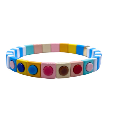 Hot Spot Multicoloured Tile Bracelet