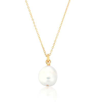Maja Gold Pearl Drop Necklace