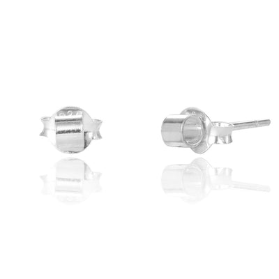 Marley Mini Silver Tube Studs