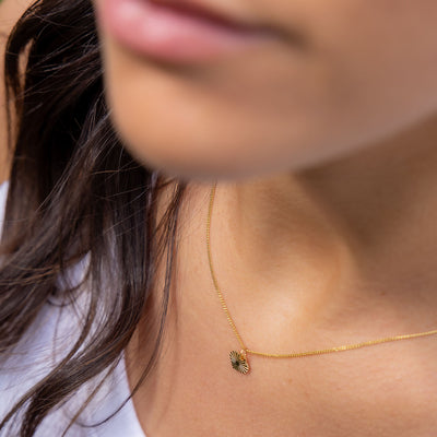 Mika Mini Gold Heart Necklace