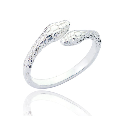 Pia Silver Snake Ring
